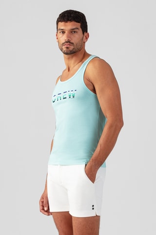 Camiseta de tirantes de algodón orgánico SS24 - Azul