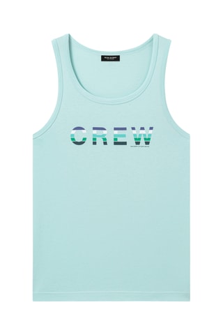Camiseta de tirantes de algodón orgánico SS24 - Azul