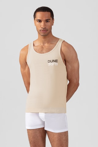 Camiseta de tirantes de algodón orgánico AW25 - Beige