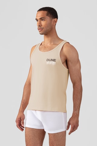 Camiseta de tirantes de algodón orgánico AW25 - Beige
