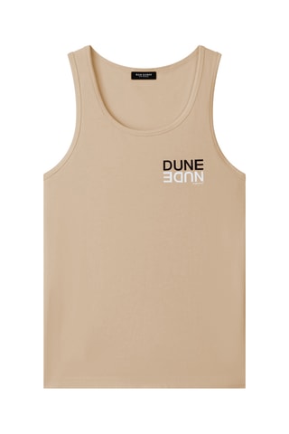 Camiseta de tirantes de algodón orgánico AW25 - Beige