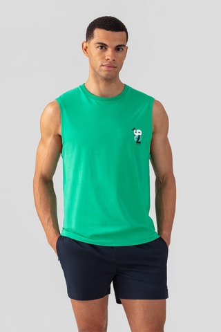 Camiseta de tirantes de algodón orgánico SS24 - Verde
