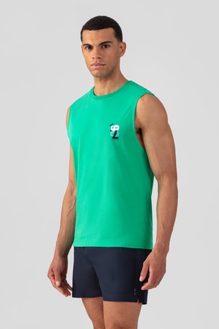 Camiseta de tirantes de algodón orgánico SS24 - Verde