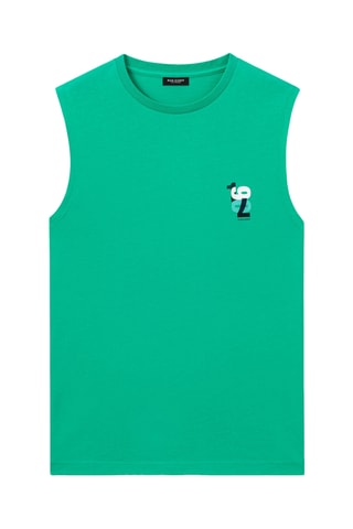 Camiseta de tirantes de algodón orgánico SS24 - Verde