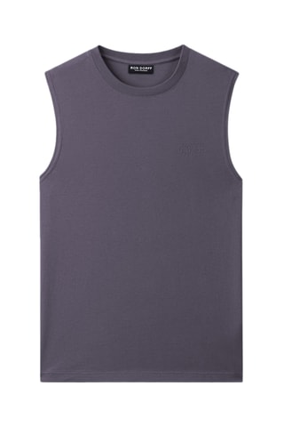 Camiseta de tirantes de algodón orgánico AW25 - Gris