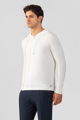 Sweat à capuche - Blanc