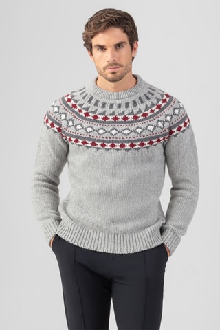Pull en laine et cachemire - Gris