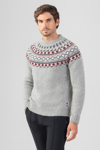 Pull en laine et cachemire - Gris