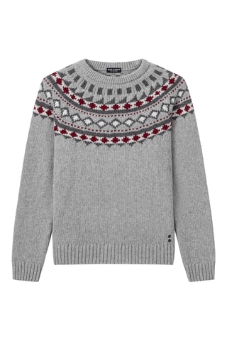 Pull en laine et cachemire - Gris