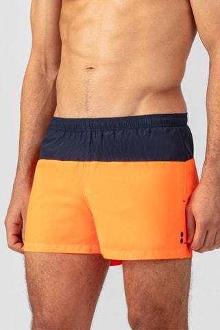 Short de baño SS25 - Azul y naranja
