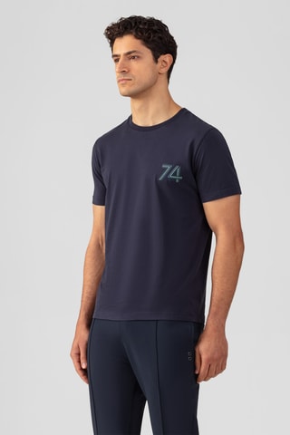Camiseta de algodón orgánico SS25 - Azul marino
