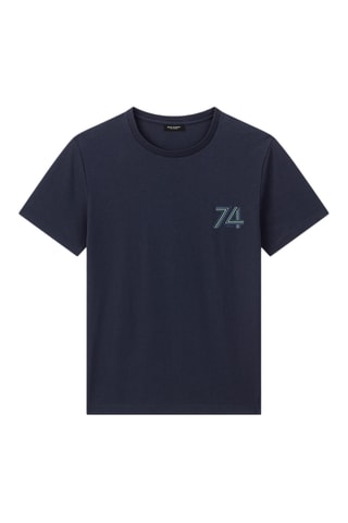 Camiseta de algodón orgánico SS25 - Azul marino