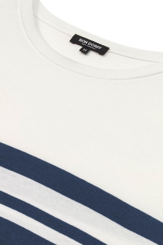 Camiseta SS25 - Blanco y azul marino
