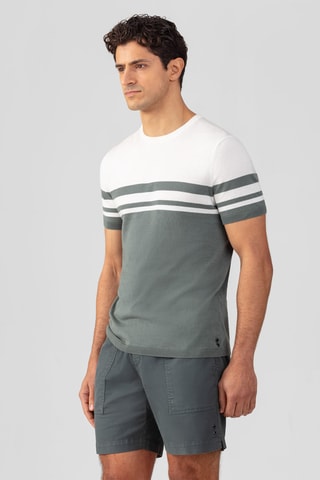 Camiseta SS25 - Blanco y gris