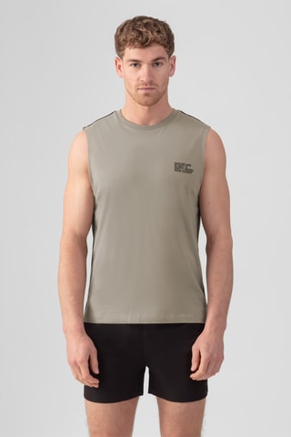 Camiseta de tirantes de algodón orgánico AW24 - Beige