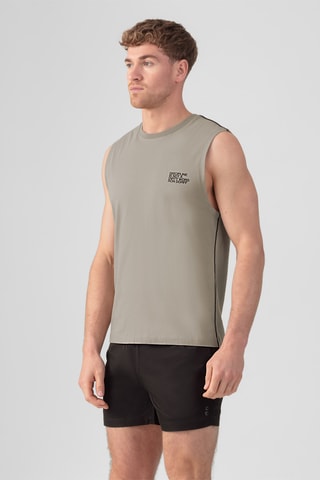 Camiseta de tirantes de algodón orgánico AW24 - Beige