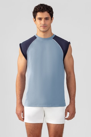 Sweat en coton biologique Collab - Bleu