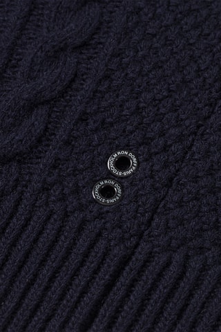 Pull en laine et cachemire - Bleu marine