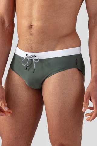 Bañador estilo slip Carry Over - Caqui