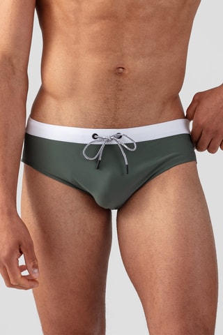 Bañador estilo slip Carry Over - Caqui