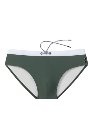 Bañador estilo slip Carry Over - Caqui