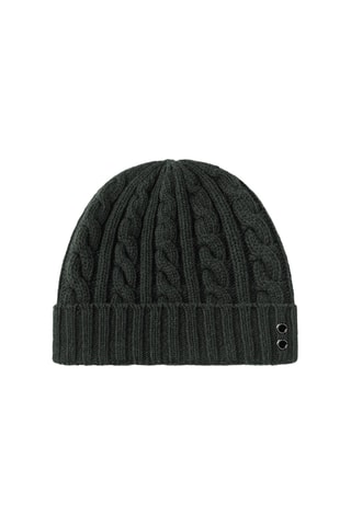Gorro de lana y cachemir AW25 - Verde oscuro