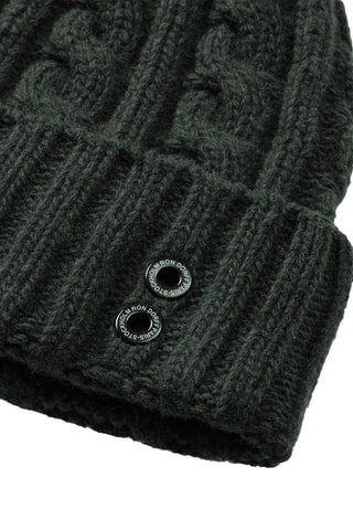 Gorro de lana y cachemir AW25 - Verde oscuro