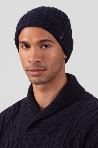 Gorro de lana y cachemir AW25 - Azul marino
