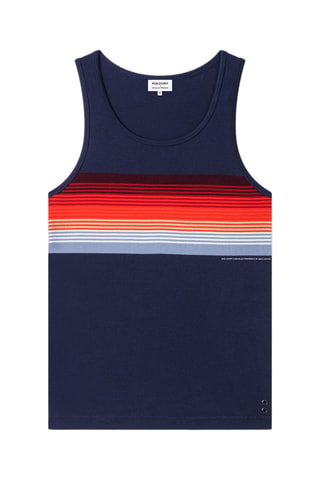 Camiseta de tirantes de algodón orgánico Collab - Azul marino