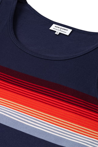 Camiseta de tirantes de algodón orgánico Collab - Azul marino