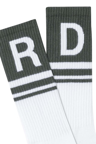 Chaussettes - Blanc et vert