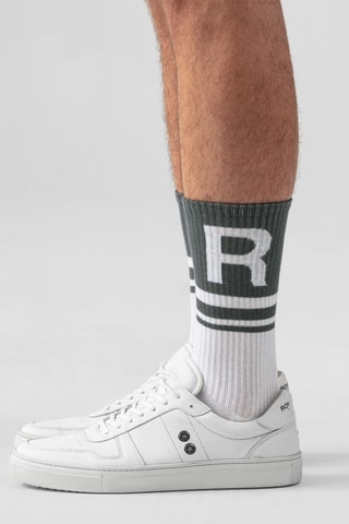 Chaussettes - Blanc et vert