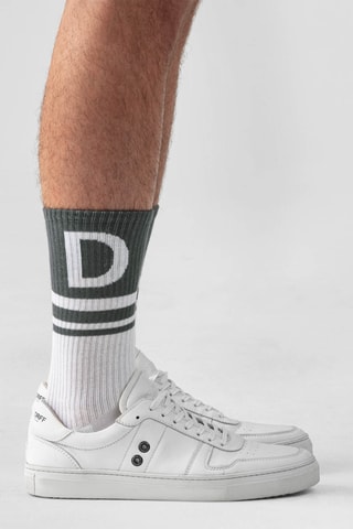Chaussettes - Blanc et vert