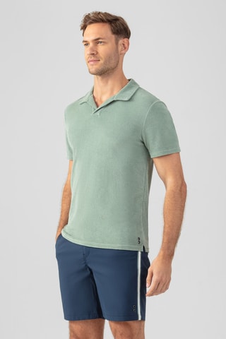 Polo de algodón orgánico SS25 - Verde agua