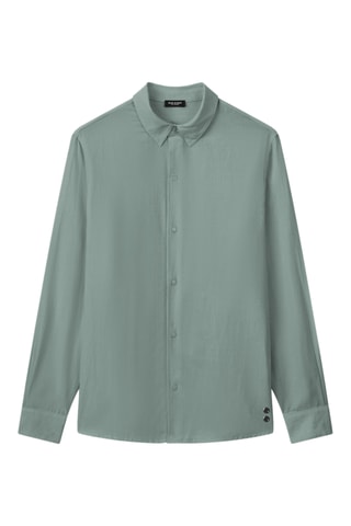 Camisa de lino SS25 fit - Verde