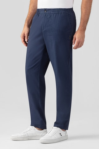 Pantalón de lino SS25 - Azul marino