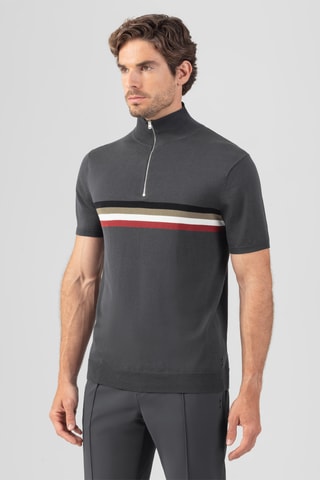 Polo de seda AW24 - Gris