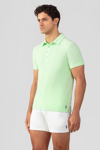 Polo de algodón orgánico SS25 - Verde