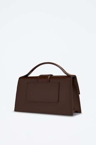 Sac à main en cuir de veau Grand Bambino - Marron