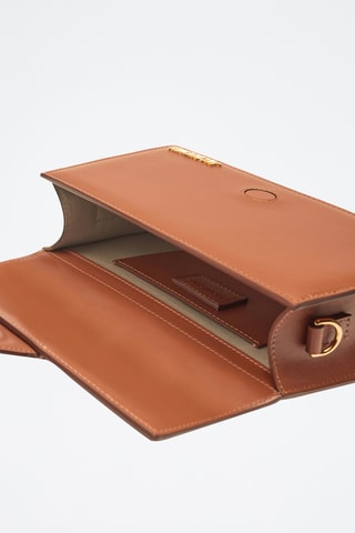 Sac à main en cuir Grand Bambino - Marron
