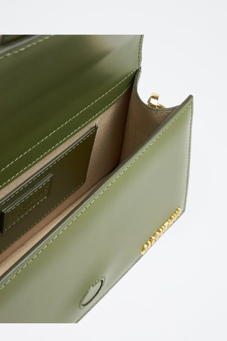 Sac à main en cuir de veau Grand Bambino - Kaki