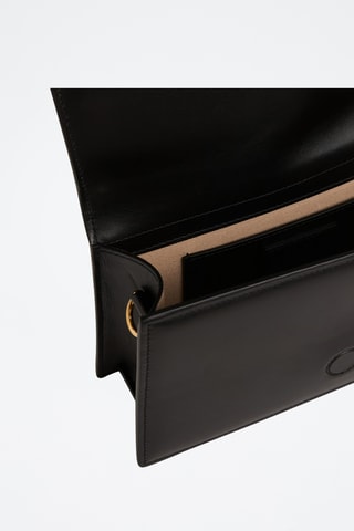 Sac à main en cuir Grand Bambino - Noir