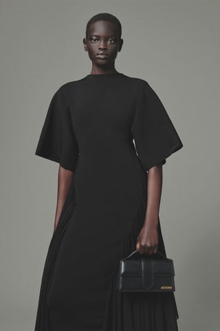 Sac à main en cuir Grand Bambino - Noir
