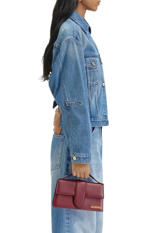 Sac à main en cuir Grand Bambino - Bordeaux