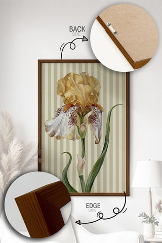 Quadro « Butter Yellow Iris Print » Nay Bellamy - 50 x 70 cm