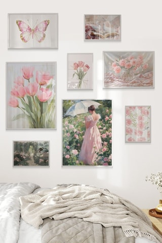 8 quadri - 2 x (15 x 21 cm), 2 x (21 x 30 cm) e 4 x (10 x 15 cm)