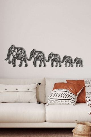 Decorazione da parete - 60 x 15 cm - Nero