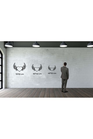 Decorazione da parete - 45 x 32 cm - Nero