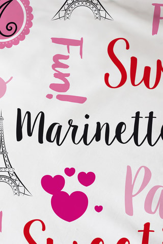 Drap-housse Ladybug Miraculous - Blanc et rose