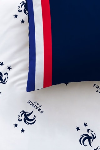 Parure de couette en coton FFF - Bleu marine